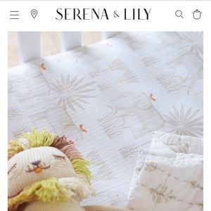 Serena and Lily Crib Sheet
